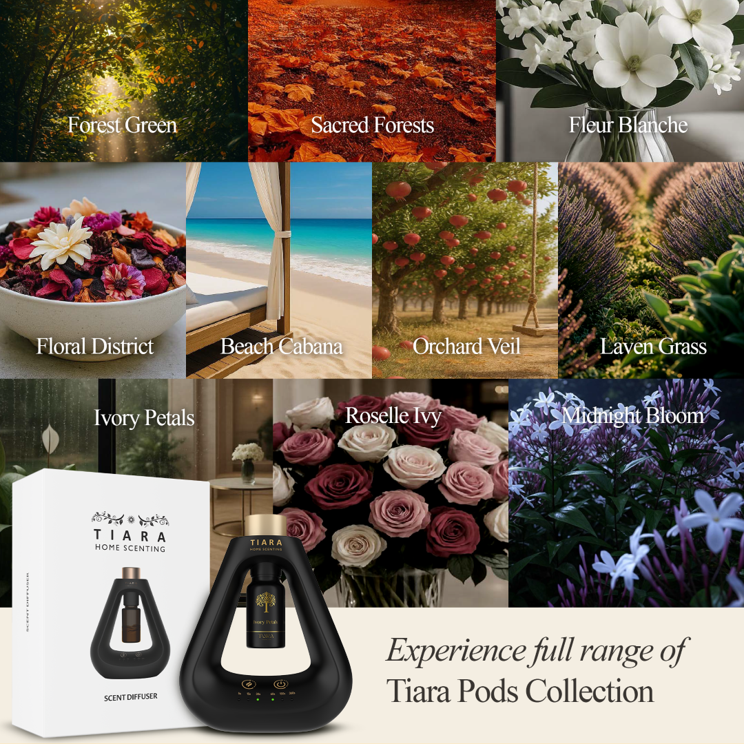 Ivory Petals Fragrance Pod with Matte Diffuser